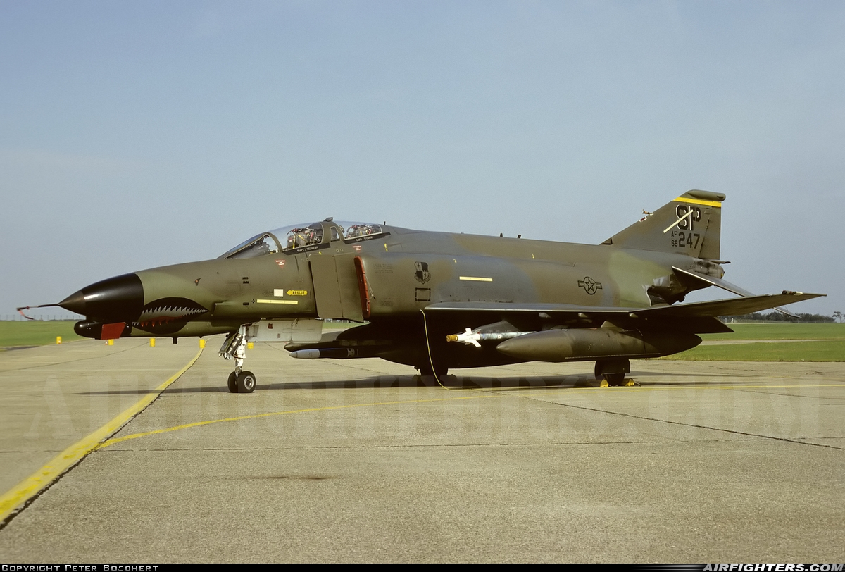 USA - Air Force McDonnell Douglas F-4G Phantom II 69-0247 at Bentwaters (BWY / EGVJ), UK