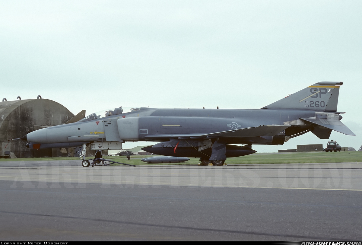 USA - Air Force McDonnell Douglas F-4G Phantom II 69-0260 at Upper Heyford (UHF / EGUA), UK