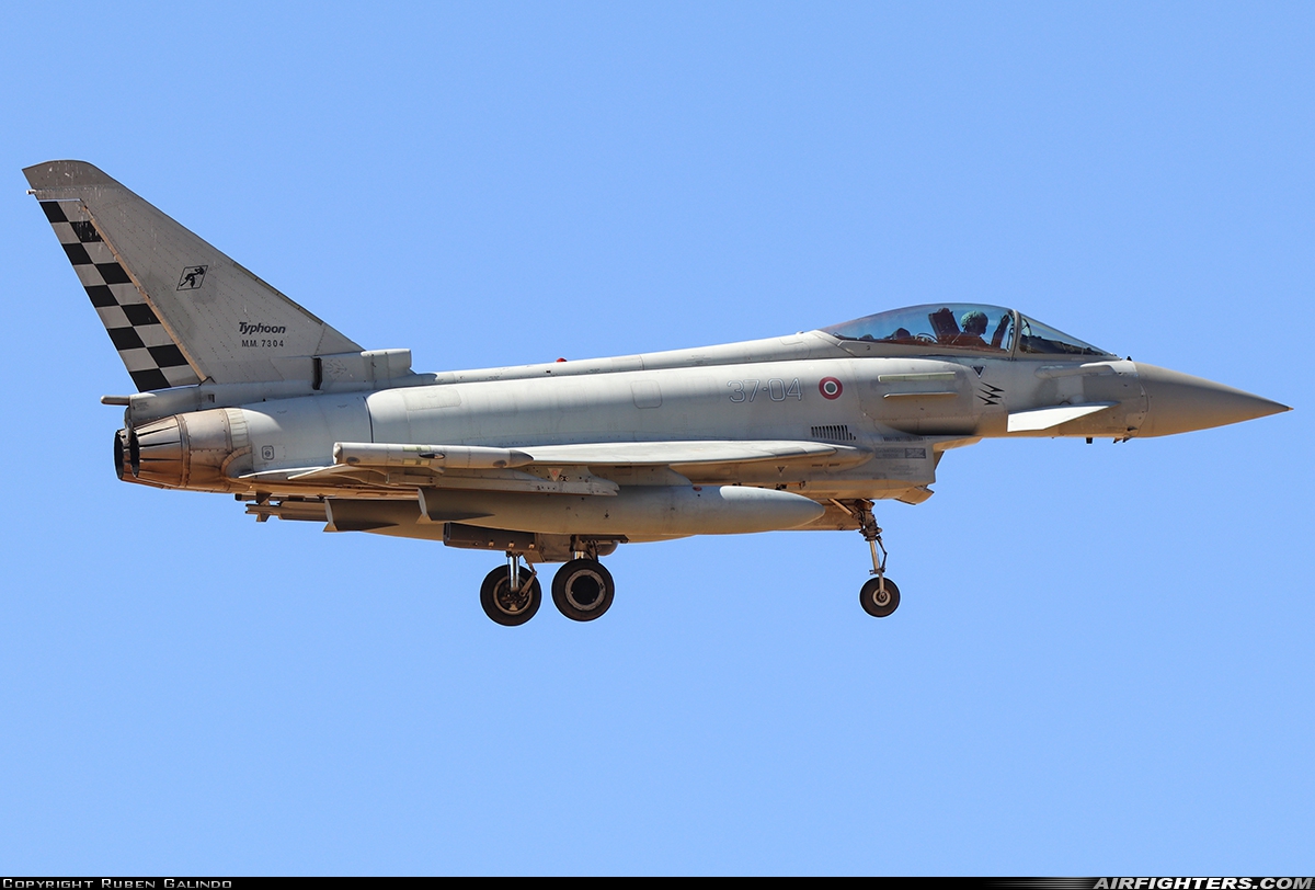 Italy - Air Force Eurofighter F-2000A Typhoon (EF-2000S) MM7304 at Albacete (- Los Llanos) (LEAB), Spain