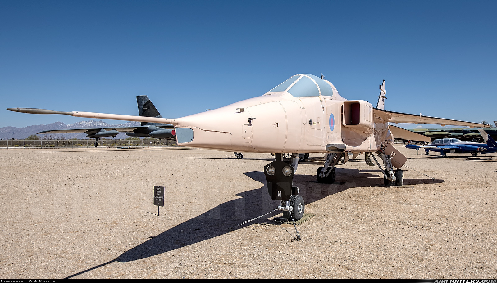 UK - Air Force Sepecat Jaguar GR3A XZ396 at Tucson - Pima Air and Space Museum, USA