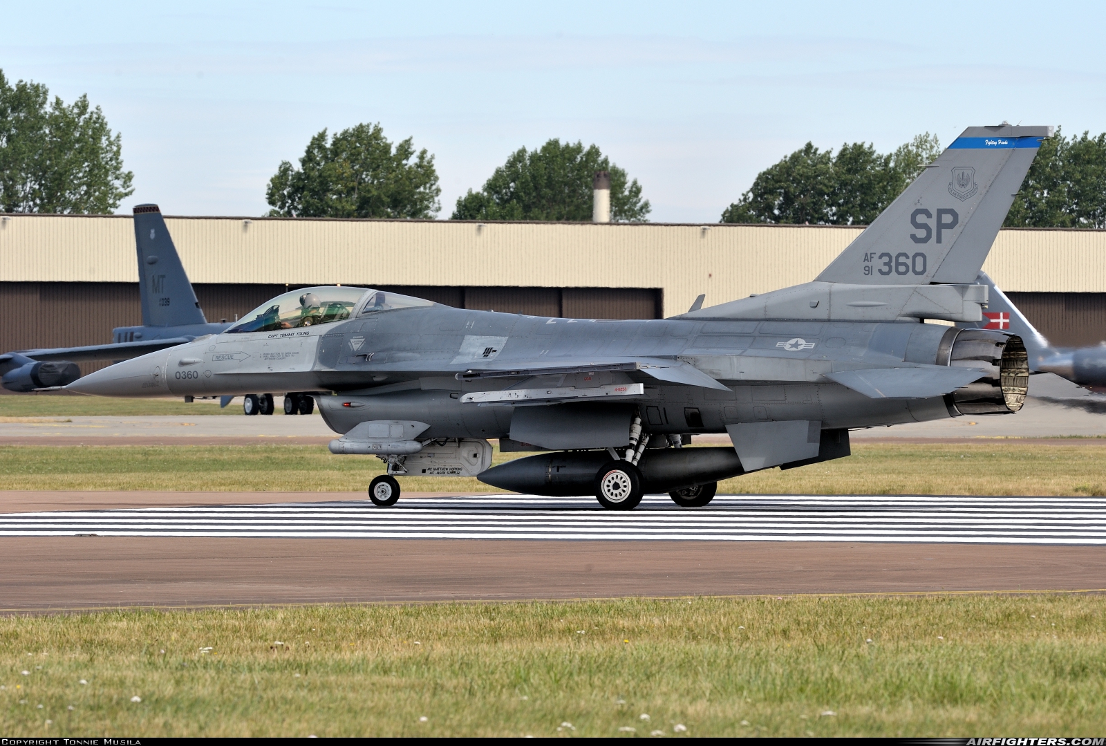 USA - Air Force General Dynamics F-16C Fighting Falcon 91-0360 at Fairford (FFD / EGVA), UK