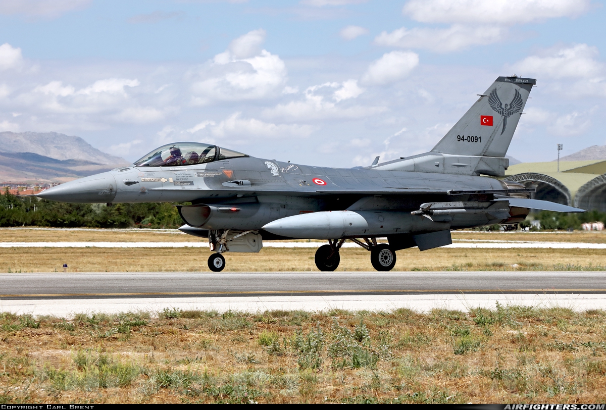 Türkiye - Air Force General Dynamics F-16C Fighting Falcon 94-0091 at Konya (KYA / LTAN), Türkiye