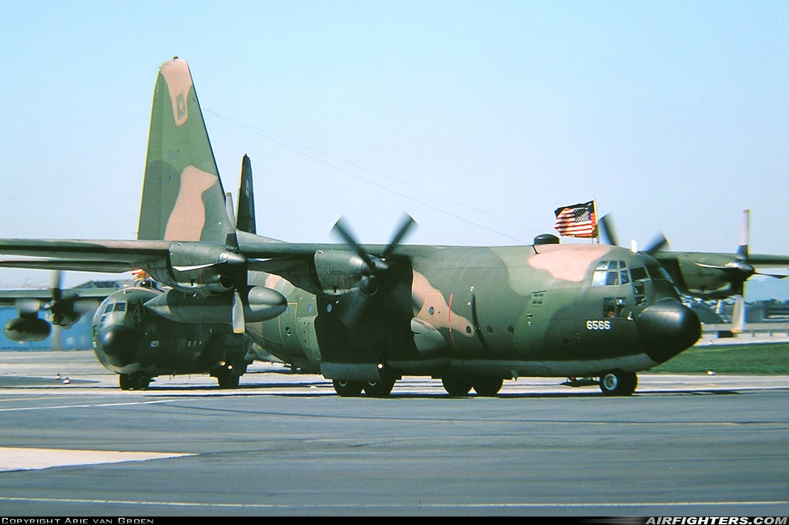 USA - Air Force Lockheed C-130E Hercules (L-382) 69-6566 at Frankfurt - Main (Rhein-Main AB) (FRA / FRF / EDDF), Germany