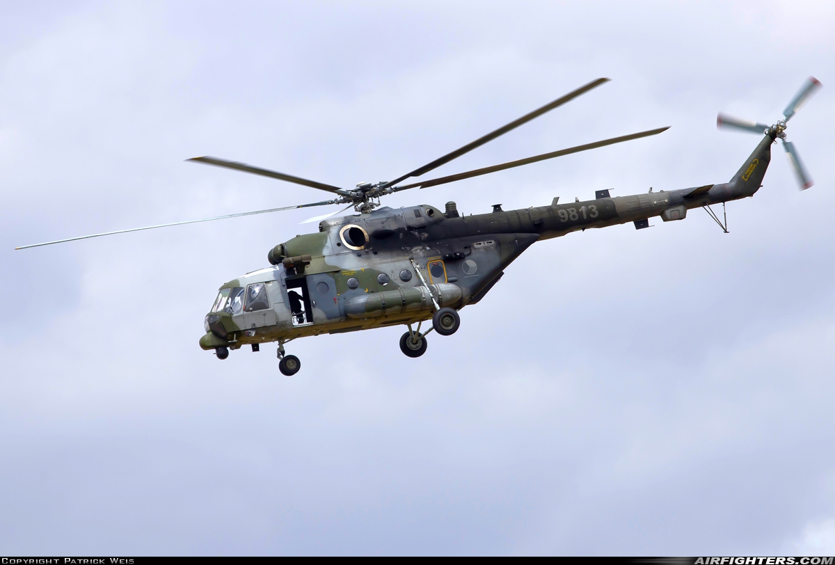 Czech Republic - Air Force Mil Mi-171Sh 9813 at Fairford (FFD / EGVA), UK