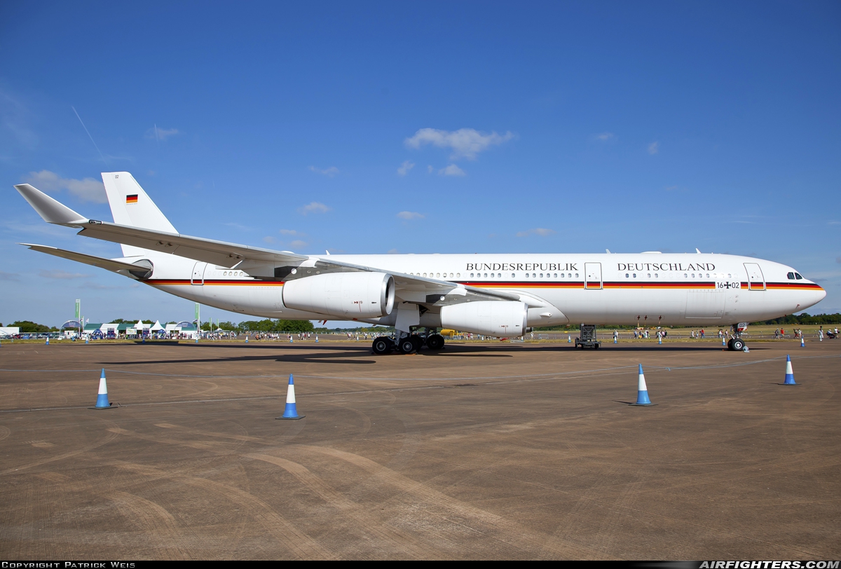 Germany - Air Force Airbus A340-313X 16+02 at Fairford (FFD / EGVA), UK