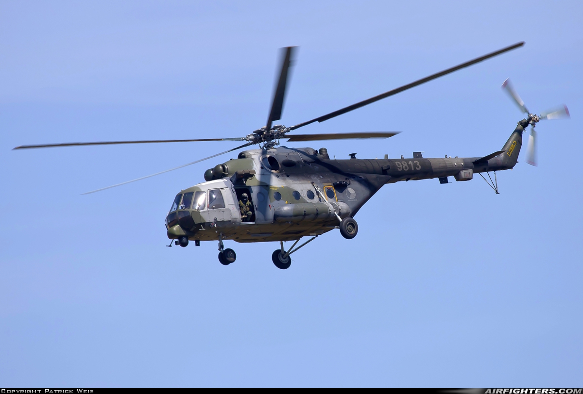 Czech Republic - Air Force Mil Mi-171Sh 9813 at Fairford (FFD / EGVA), UK