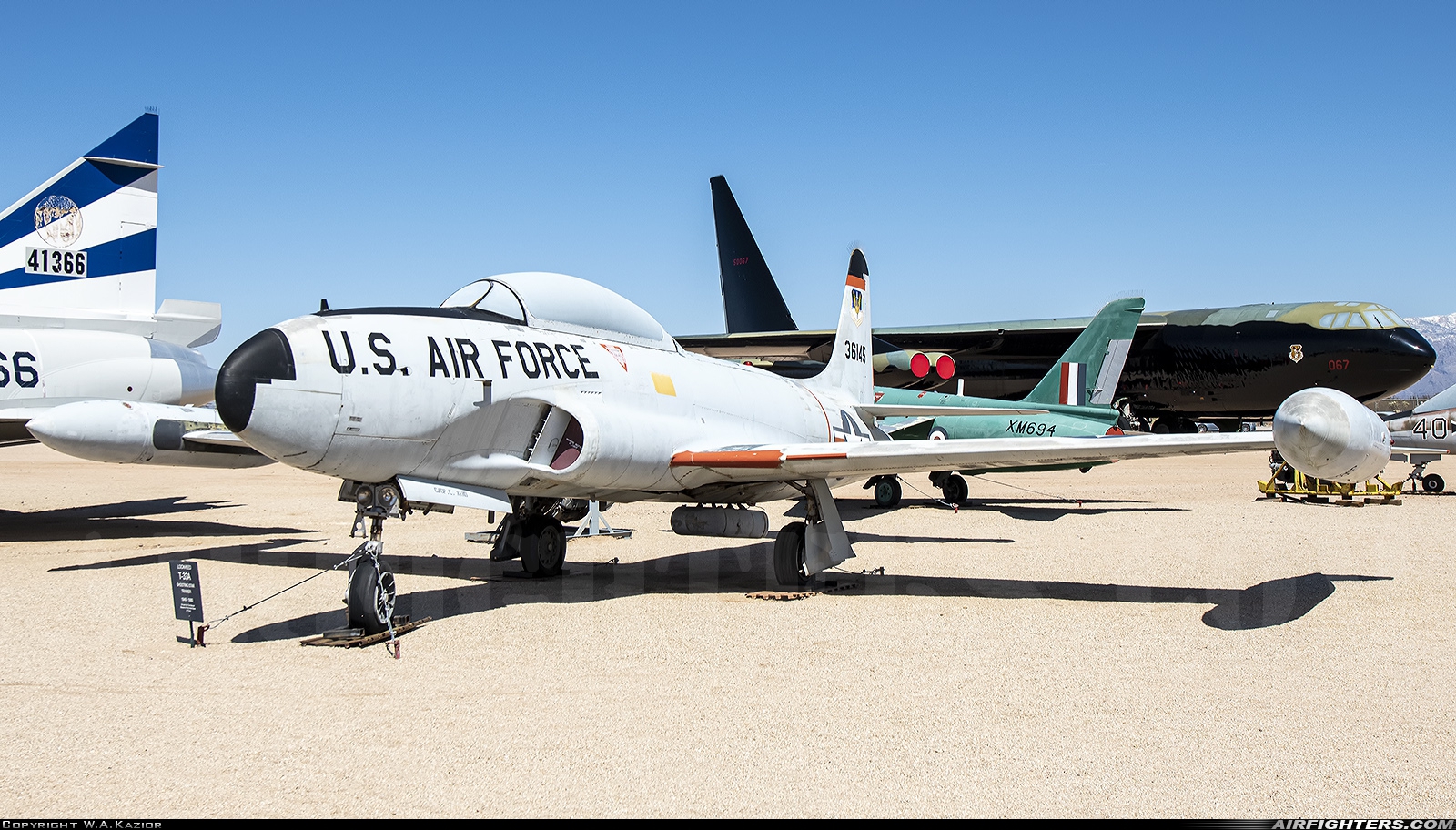 USA - Air Force Lockheed T-33A Shooting Star 53-6145 at Tucson - Pima Air and Space Museum, USA