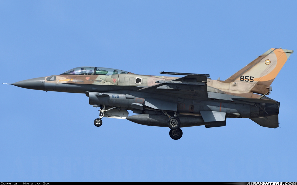 Israel - Air Force Lockheed Martin F-16I Sufa 855 at Beersheba - Hatzerim (LLHB), Israel