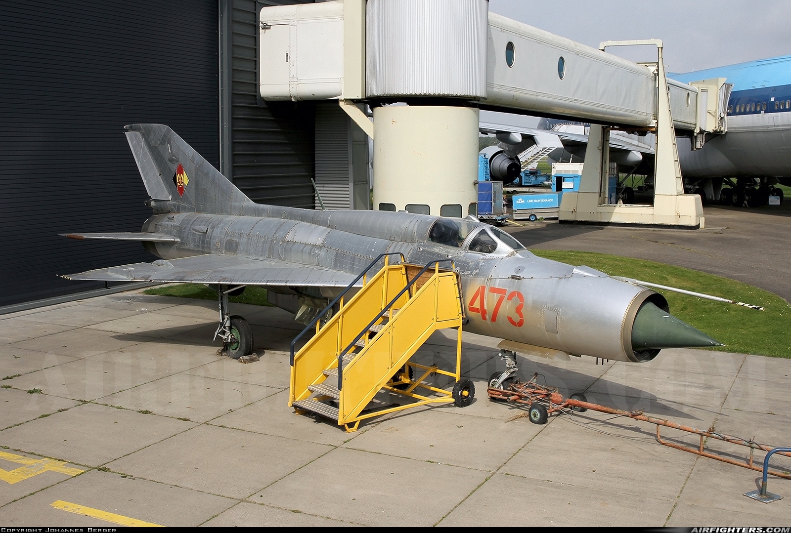 East Germany - Air Force Mikoyan-Gurevich MiG-21SPS-K 473 at Lelystad (LEY / EHLE), Netherlands