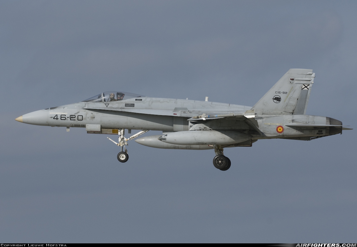 Spain - Air Force McDonnell Douglas F/A-18A+ Hornet C.15-92 at Florennes (EBFS), Belgium