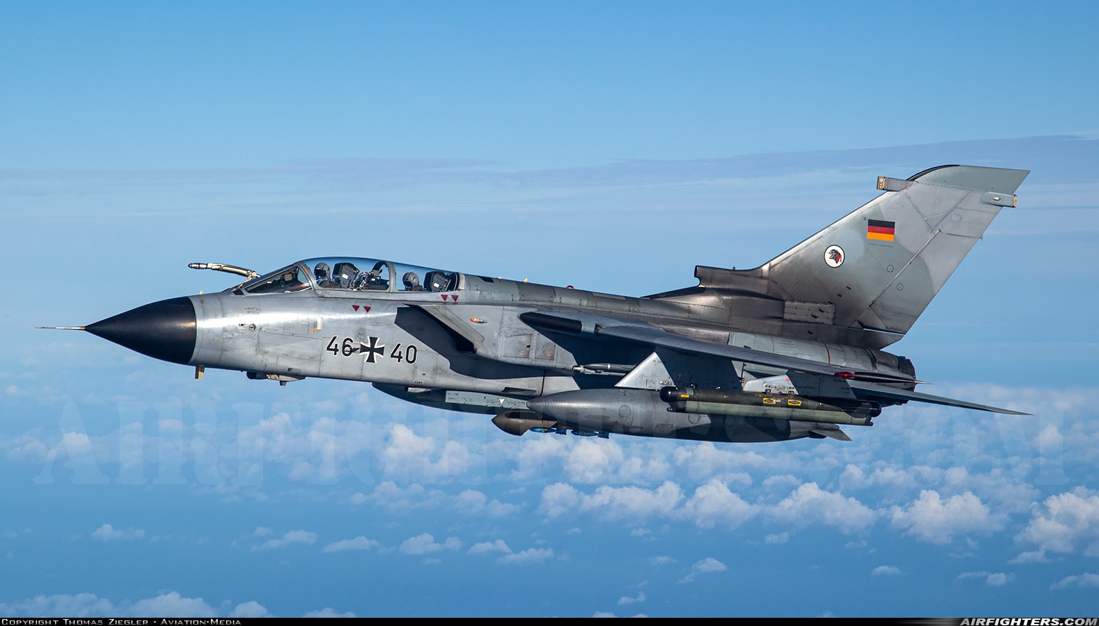 Germany - Air Force Panavia Tornado ECR 46+40 at North Sea, International Airspace
