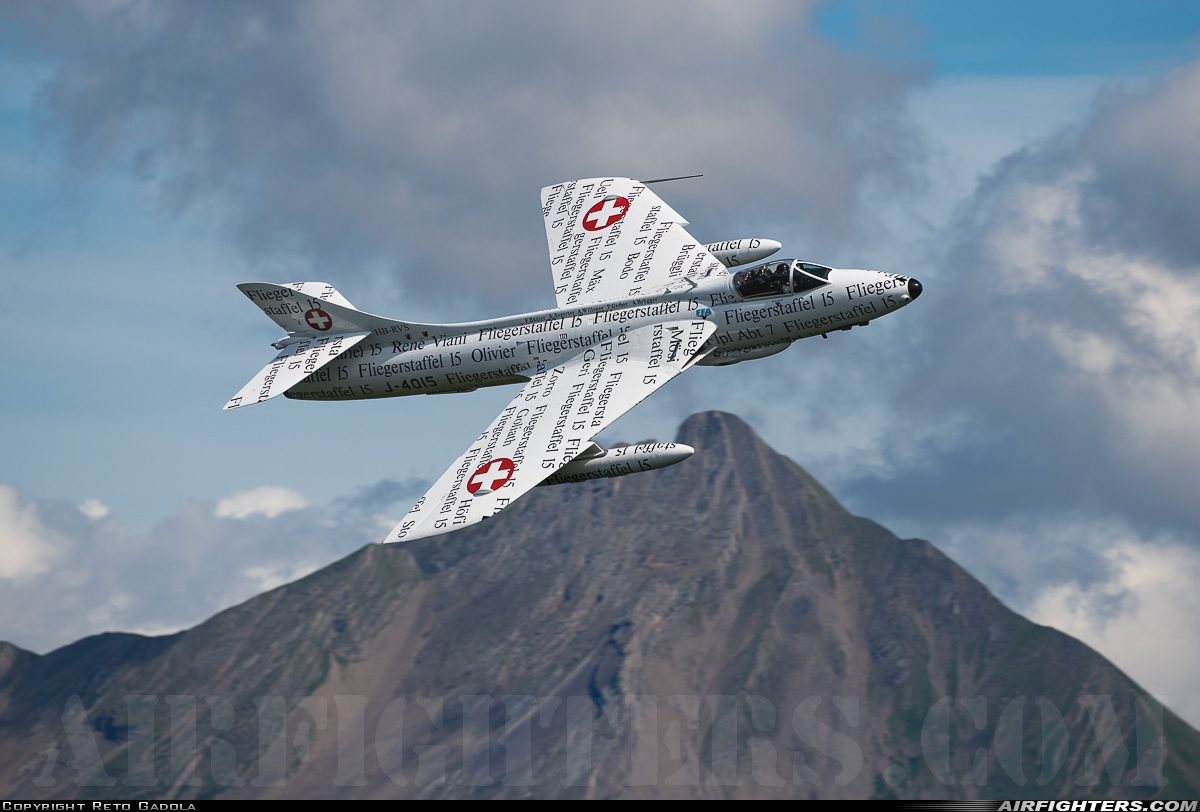 Private - Hunterverein Obersimmental Hawker Hunter F58 HB-RVS at Off-Airport - Stanserhorn, Switzerland