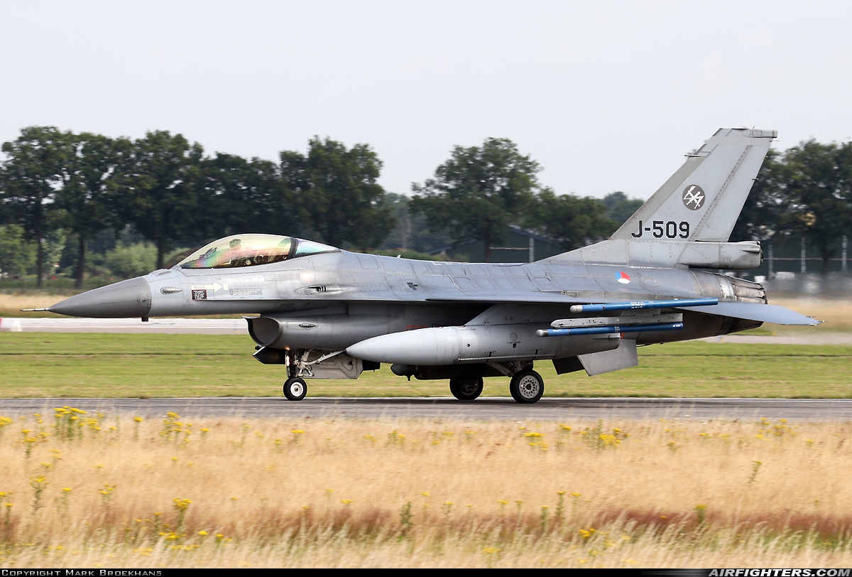 Netherlands - Air Force General Dynamics F-16AM Fighting Falcon J-509 at Uden - Volkel (UDE / EHVK), Netherlands