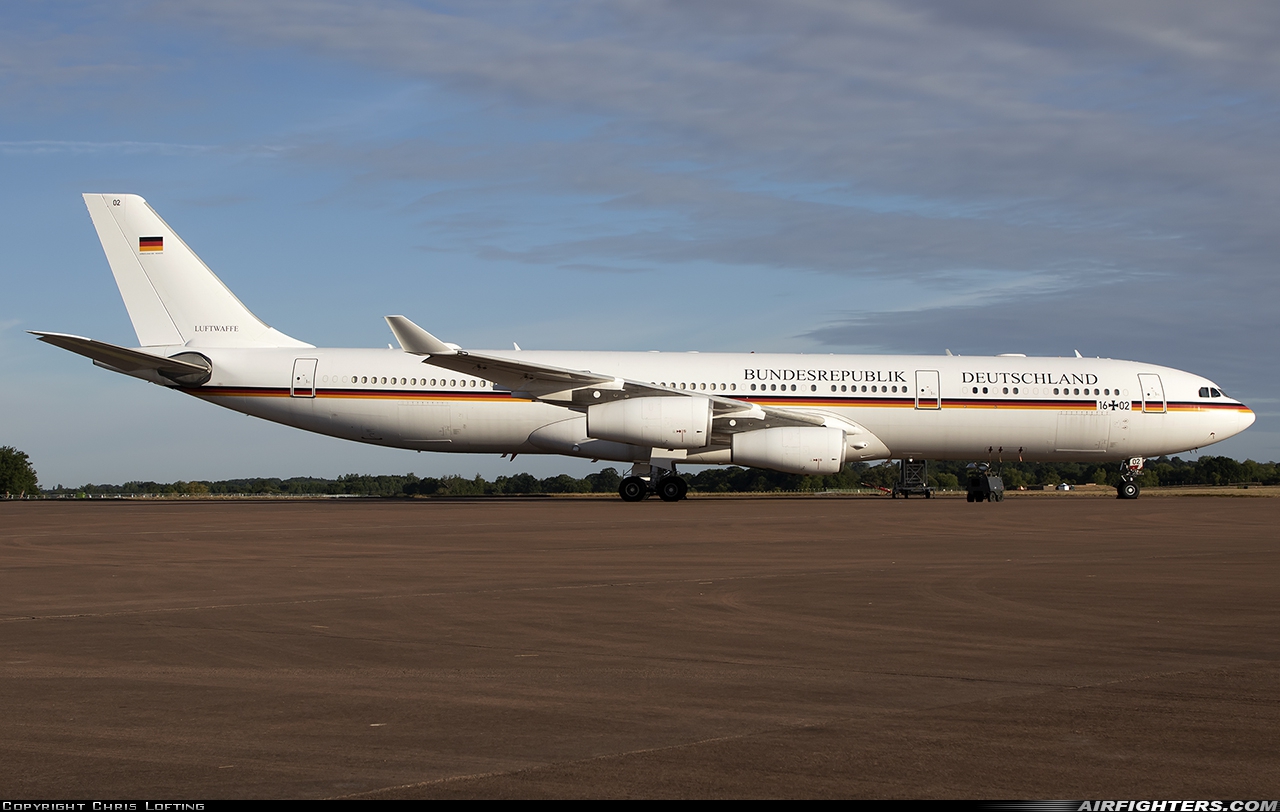 Germany - Air Force Airbus A340-313X 16+02 at Fairford (FFD / EGVA), UK