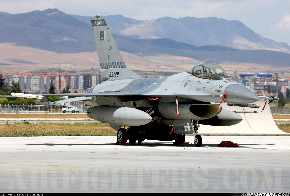 Pakistan - Air Force General Dynamics F-16AM Fighting Falcon 85728 at Konya (KYA / LTAN), Türkiye