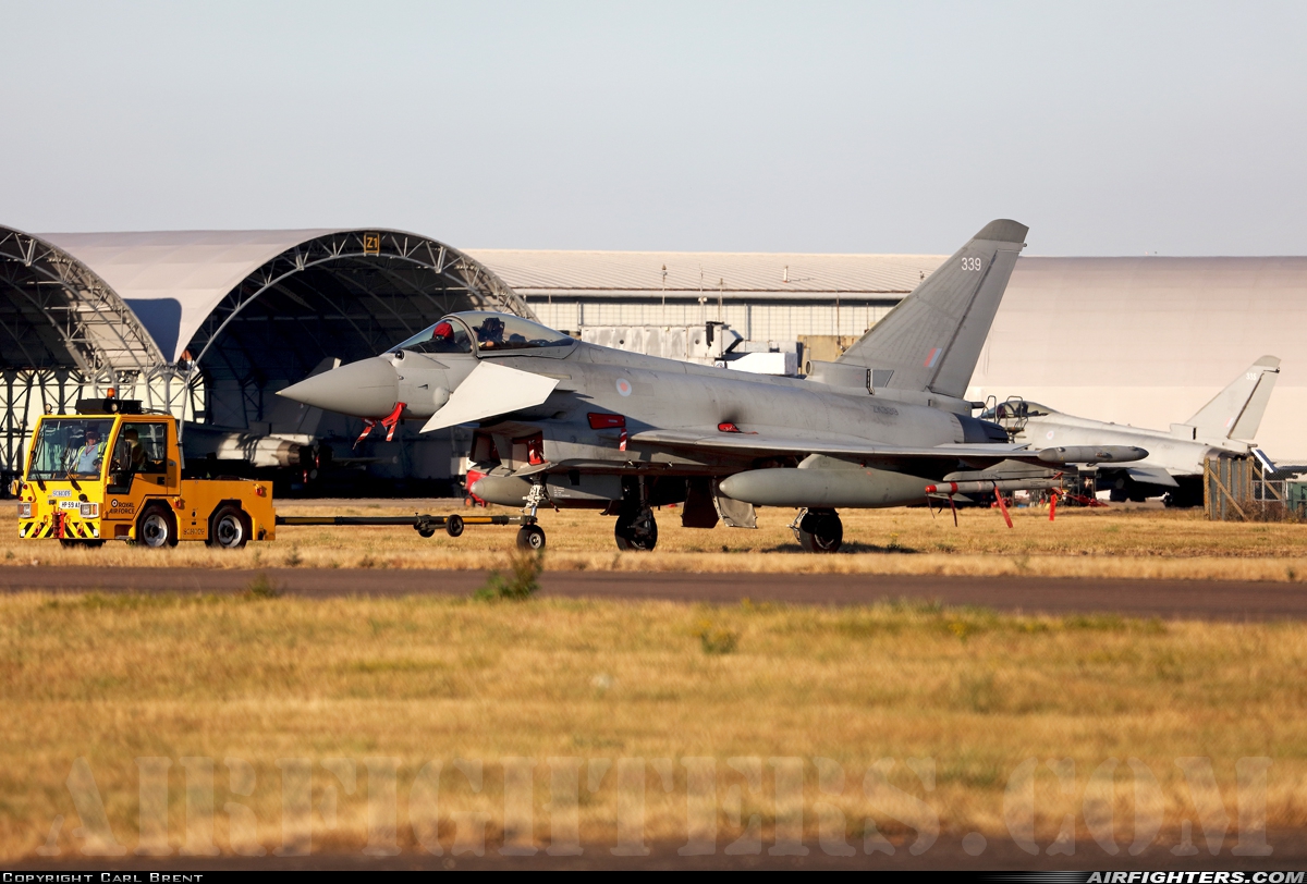 UK - Air Force Eurofighter Typhoon FGR4 ZK339 at Coningsby (EGXC), UK