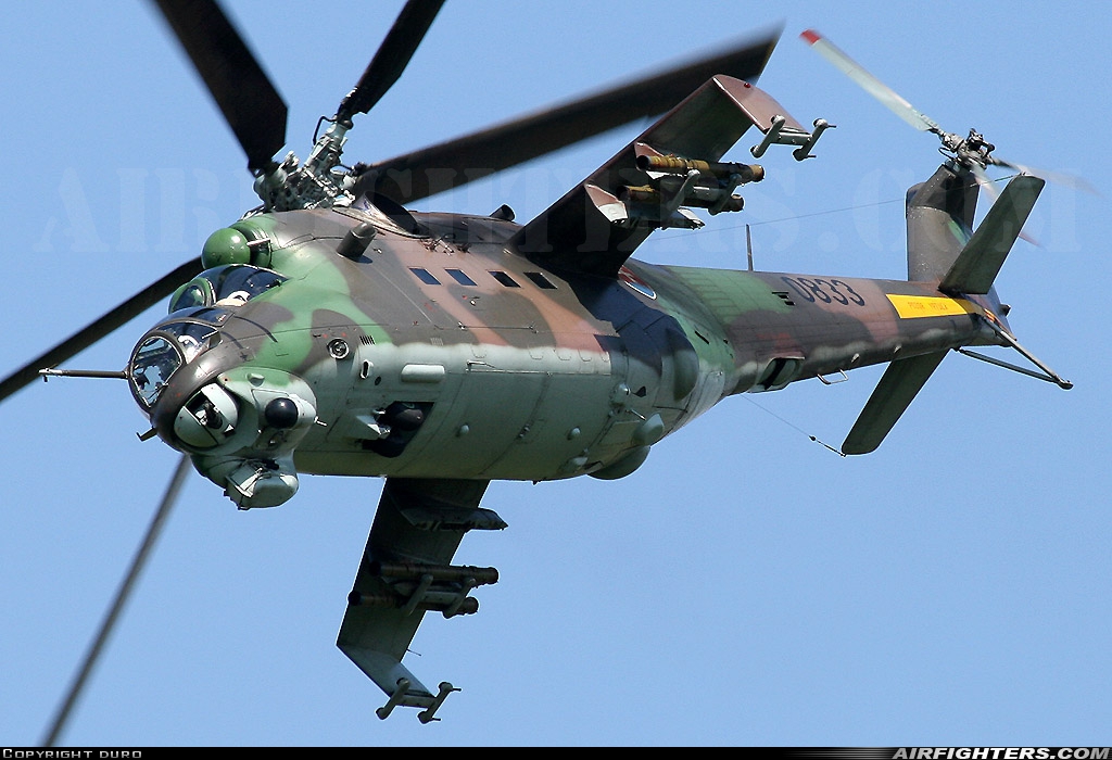 Slovakia - Air Force Mil Mi-35 (Mi-24V) 0833 at Ocova - Zvolen (LZOC), Slovakia