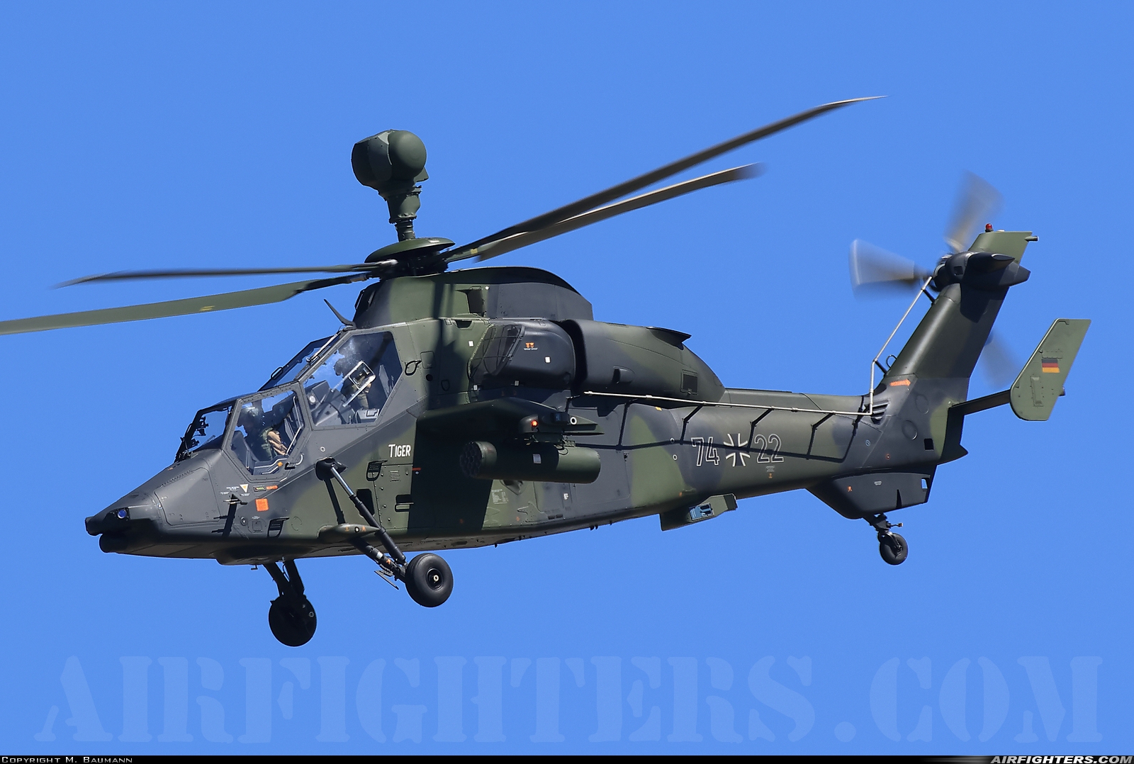 Germany - Army Eurocopter EC-665 Tiger UHT 74+22 at Valence - Chabeuil (VAF / LFLU), France
