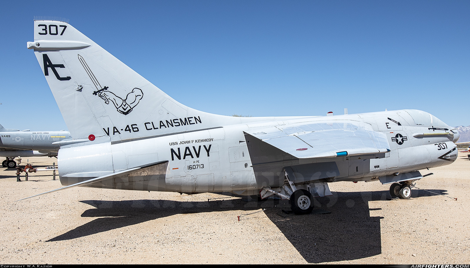 USA - Navy LTV Aerospace A-7E Corsair II 160713 at Tucson - Pima Air and Space Museum, USA