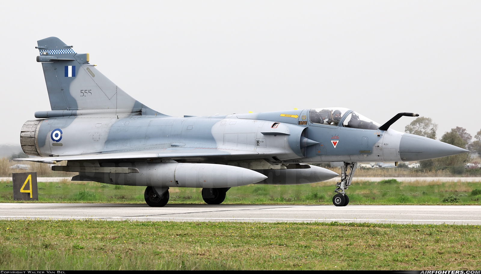 Greece - Air Force Dassault Mirage 2000-5EG 555 at Andravida (Pyrgos -) (PYR / LGAD), Greece