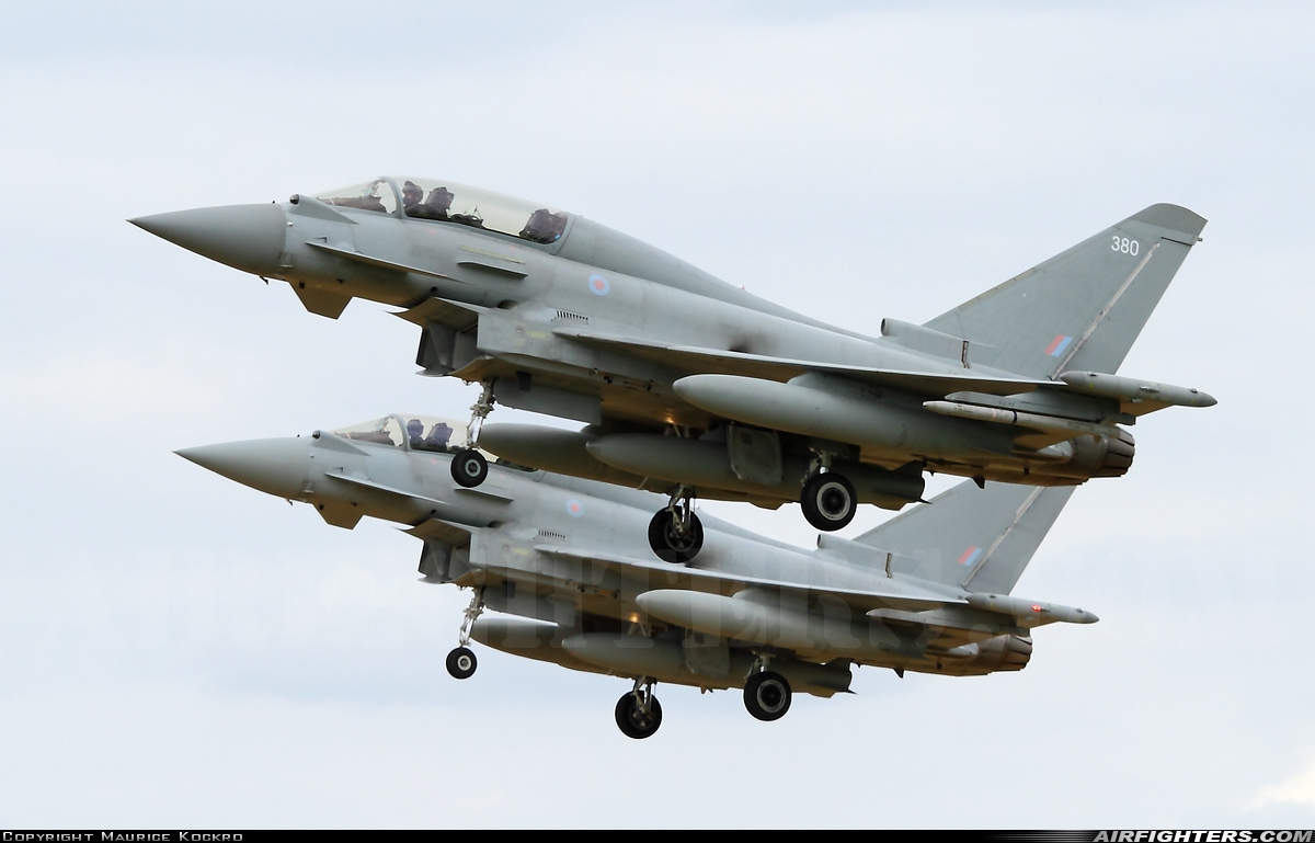 UK - Air Force Eurofighter Typhoon T3 ZK380 at Coningsby (EGXC), UK
