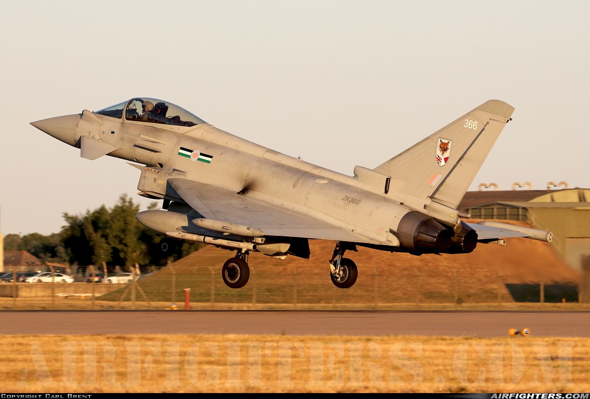 UK - Air Force Eurofighter Typhoon FGR4 ZK366 at Coningsby (EGXC), UK