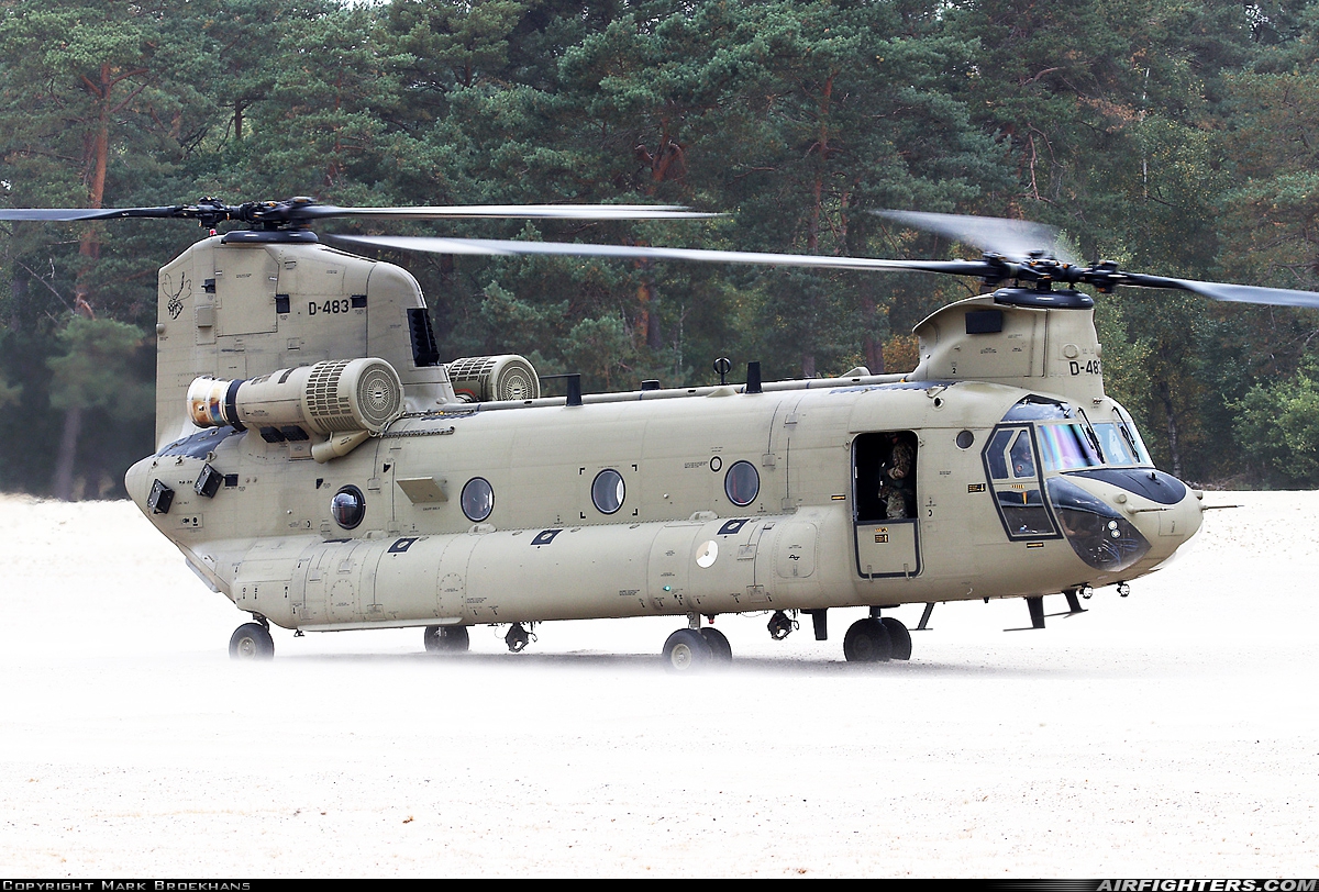 Netherlands - Air Force Boeing Vertol CH-47F Chinook D-483 at Off-Airport - Beekhuizerzand, Netherlands