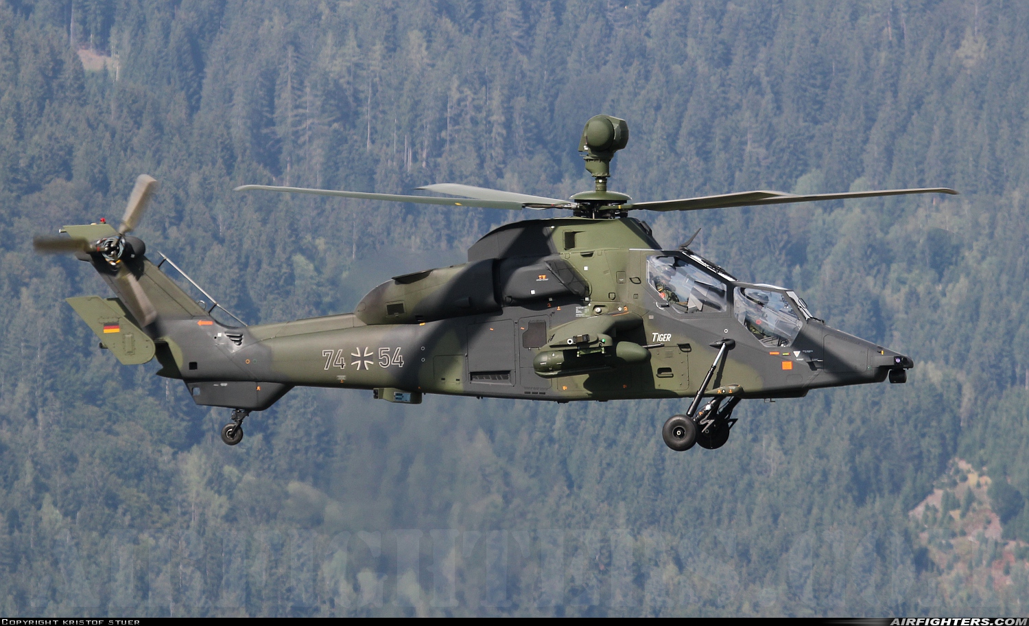 Germany - Army Eurocopter EC-665 Tiger UHT 74+54 at Zeltweg (LOXZ), Austria