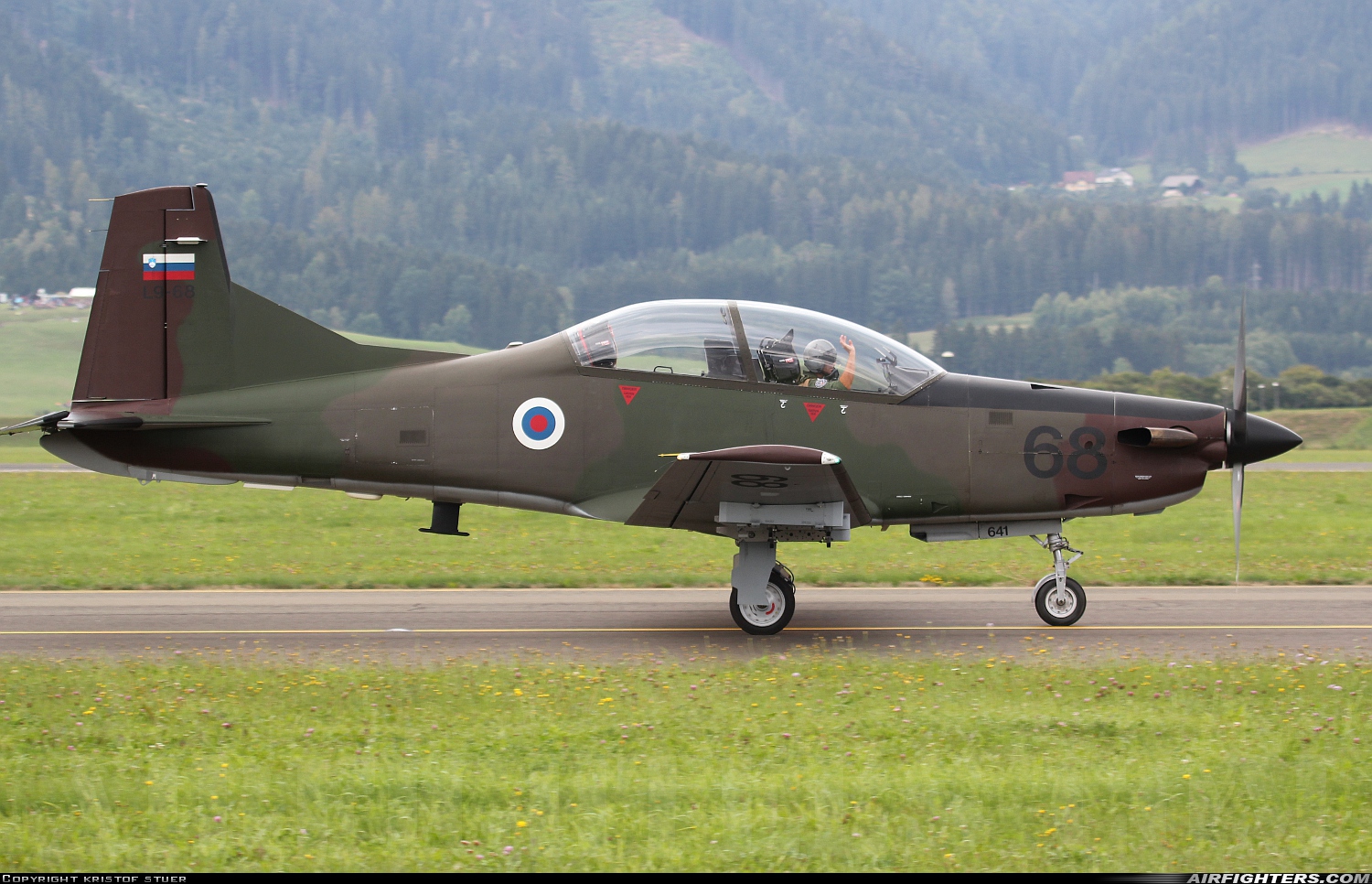 Slovenia - Air Force Pilatus PC-9M L9-68 at Zeltweg (LOXZ), Austria