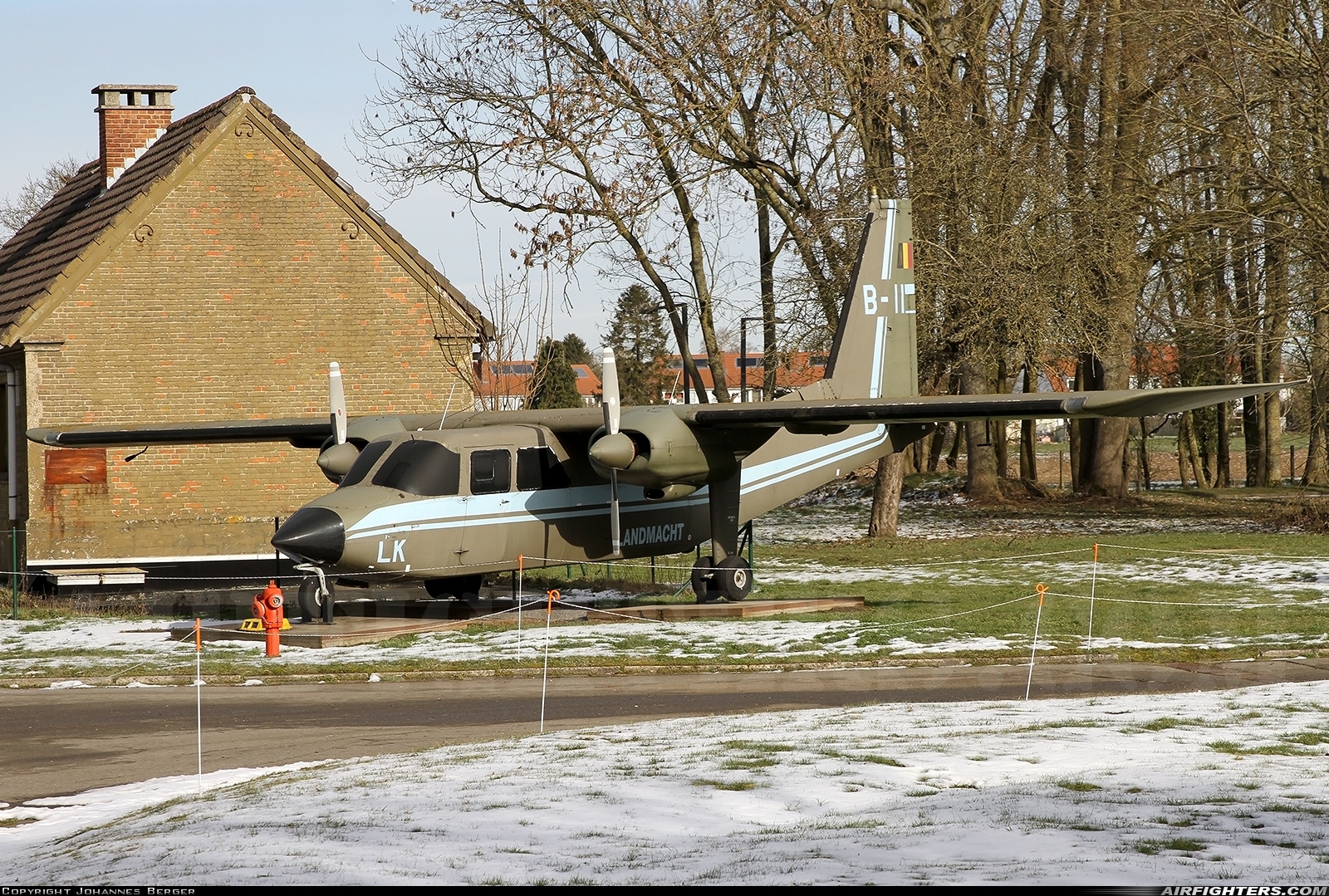 Belgium - Army Britten-Norman BN-2A-21 Islander B-11 at Beauvechain (EBBE), Belgium