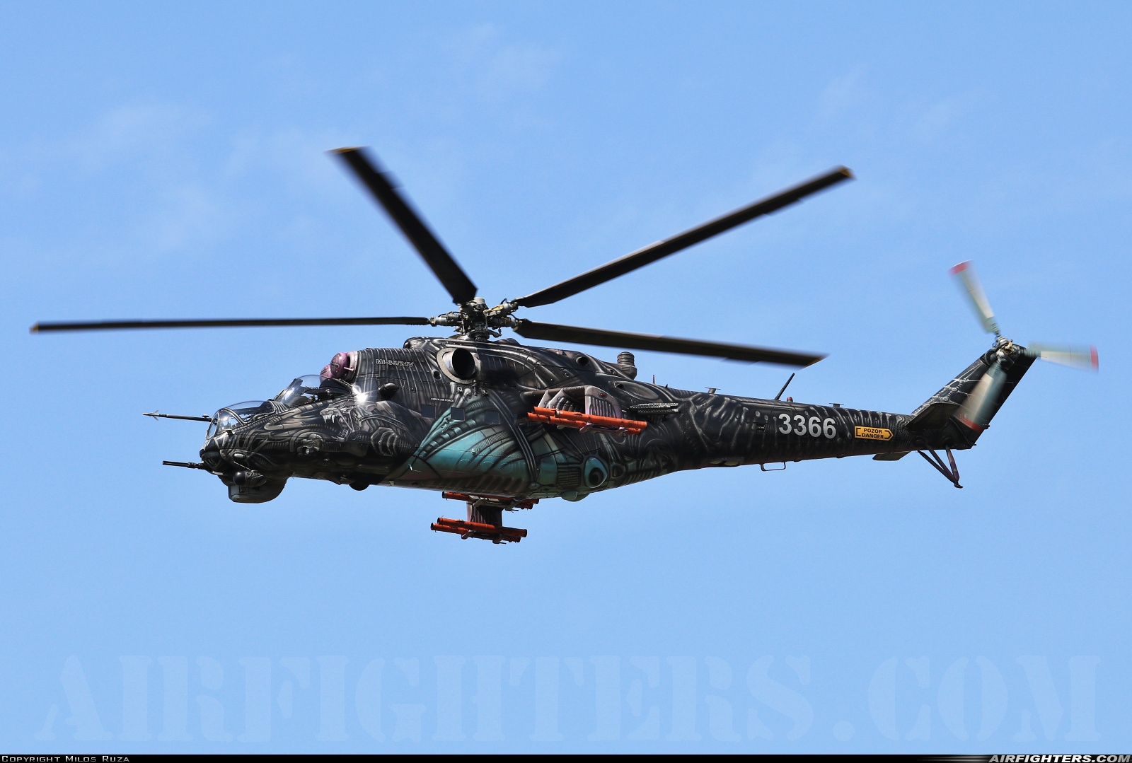 Czech Republic - Air Force Mil Mi-35 (Mi-24V) 3366 at Malacky - Kuchyna (LZMC), Slovakia