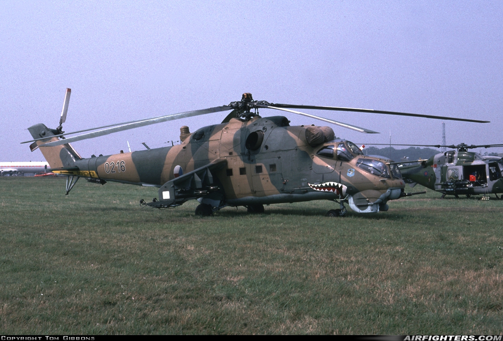 Czech Republic - Air Force Mil Mi-24D 0216 at Fairford (FFD / EGVA), UK