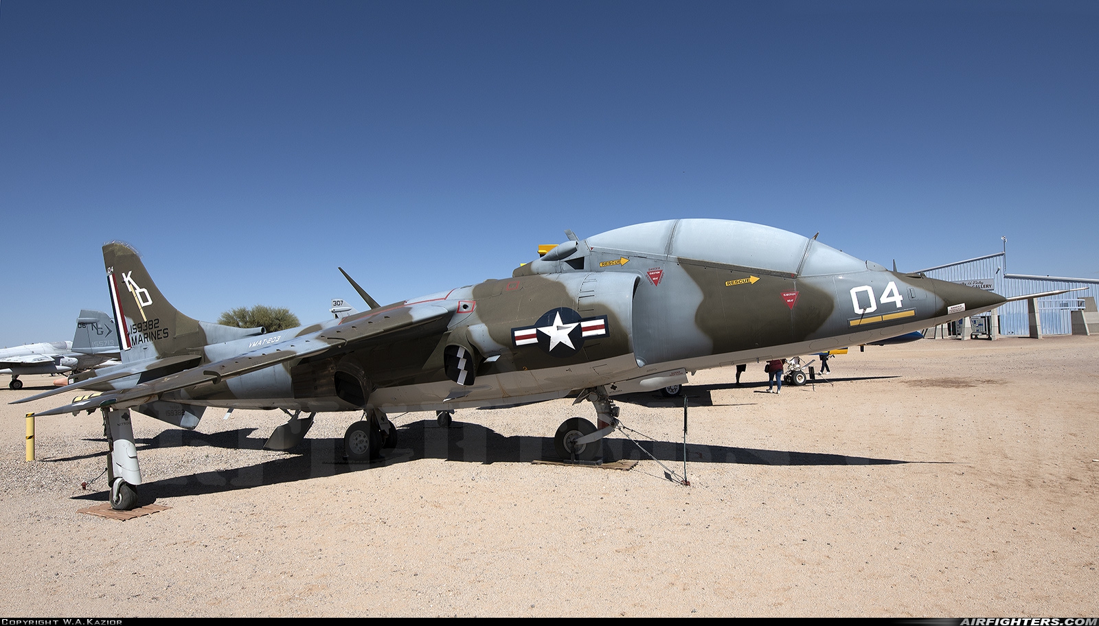 USA - Marines Hawker Siddeley TAV-8A Harrier 159382 at Tucson - Pima Air and Space Museum, USA