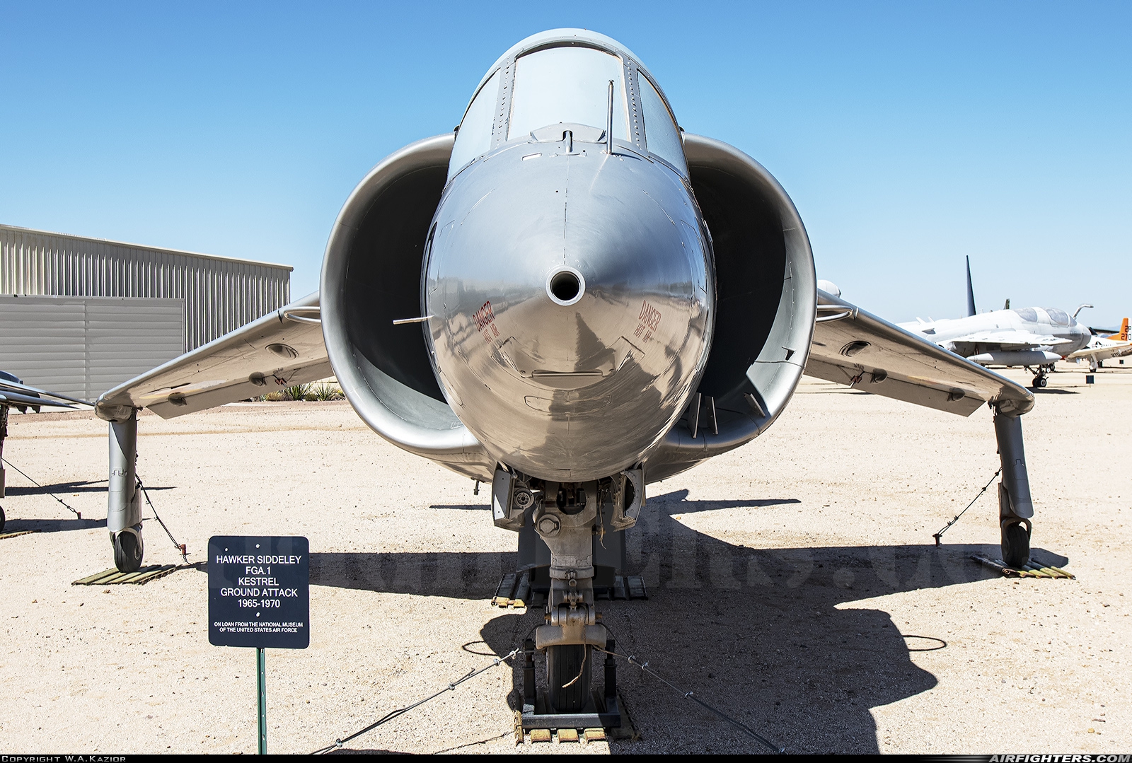 UK - Air Force Hawker Siddeley XV-6A Kestrel XS690 at Tucson - Pima Air and Space Museum, USA