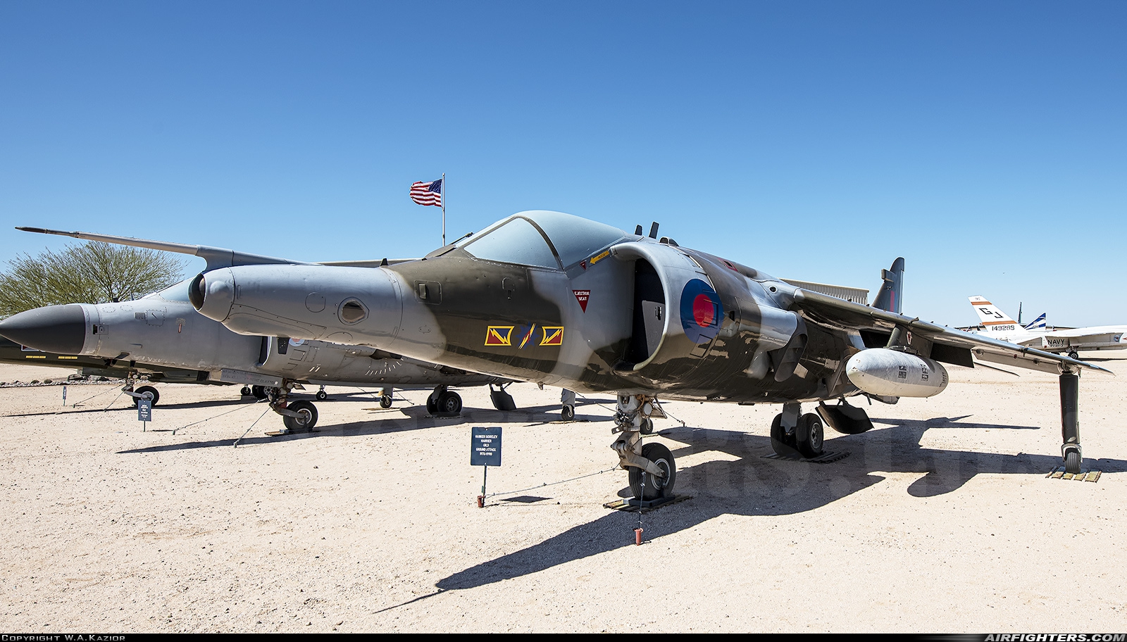 UK - Air Force Hawker Siddeley Harrier GR.3 XV804 at Tucson - Pima Air and Space Museum, USA