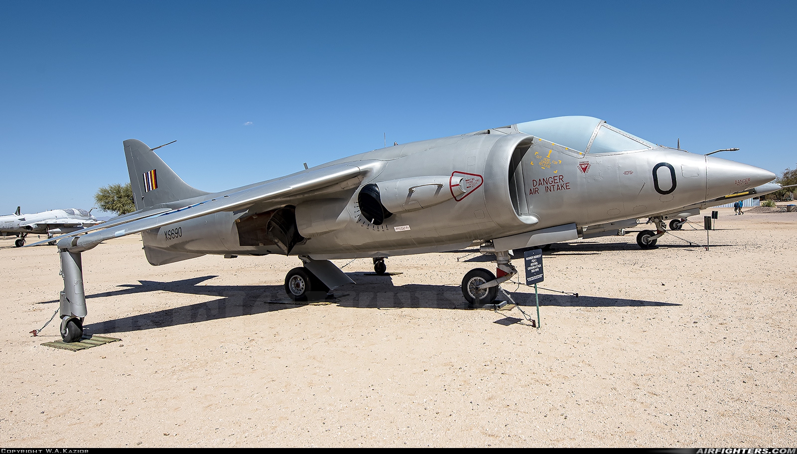 UK - Air Force Hawker Siddeley XV-6A Kestrel XS690 at Tucson - Pima Air and Space Museum, USA