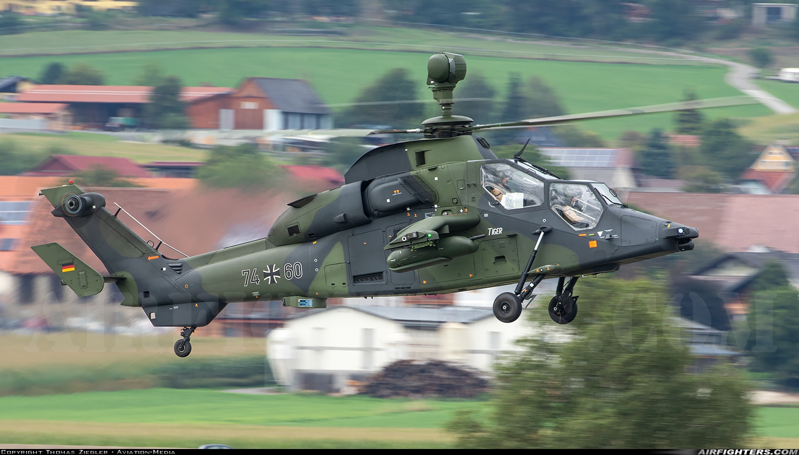 Germany - Army Eurocopter EC-665 Tiger UHT 74+60 at Zeltweg (LOXZ), Austria