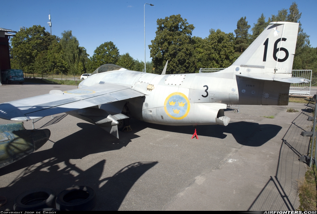Sweden - Air Force Saab S29C Tunnan 29969 at Linkoping - Malmen (ESCF), Sweden