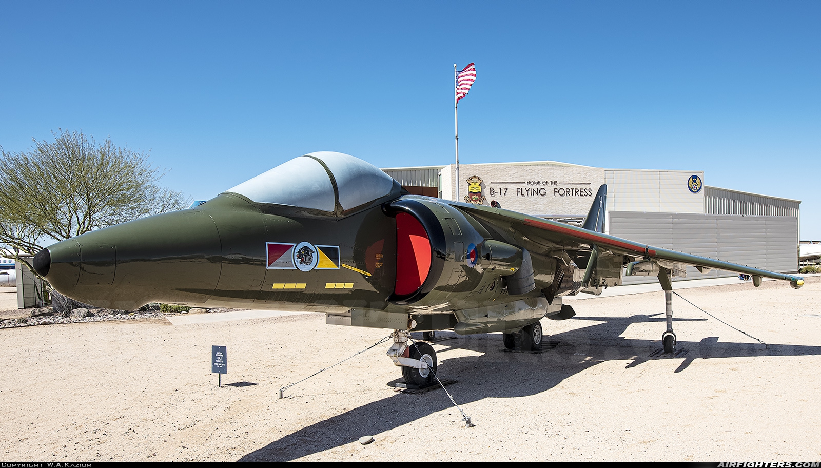 UK - Air Force British Aerospace Harrier GR.5 ZD353 at Tucson - Pima Air and Space Museum, USA