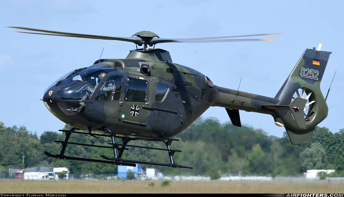 Germany - Army Eurocopter EC-135T1 82+52 at Oberschleißheim Heliport (EDMX), Germany