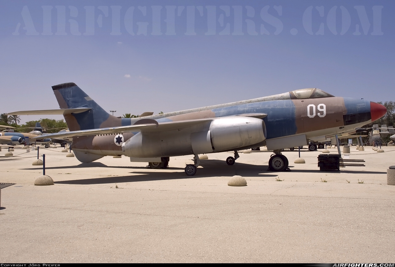Israel - Air Force Sud-Ouest SO.4050 IIA Vautour 09 at Beersheba - Hatzerim (LLHB), Israel