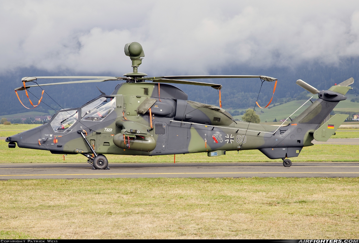 Germany - Army Eurocopter EC-665 Tiger UHT 74+60 at Zeltweg (LOXZ), Austria