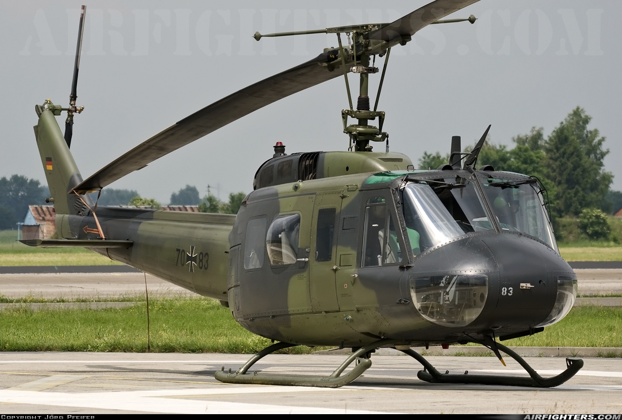 Germany - Air Force Bell UH-1D Iroquois (205) 70+83 at Neuburg - Zell (ETSN), Germany