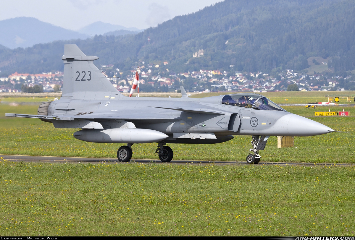 Sweden - Air Force Saab JAS-39C Gripen 39223 at Zeltweg (LOXZ), Austria