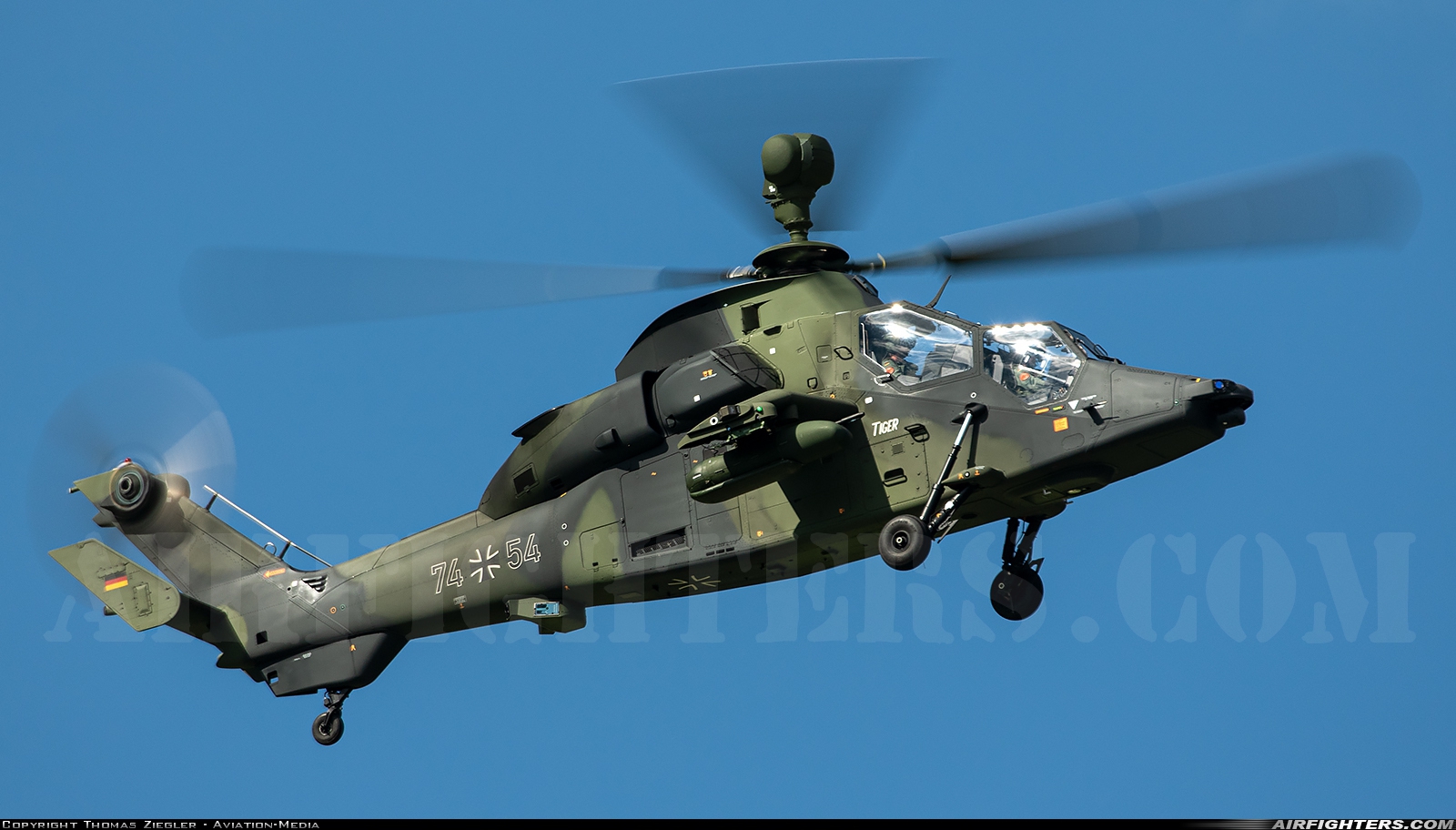Germany - Army Eurocopter EC-665 Tiger UHT 74+54 at Zeltweg (LOXZ), Austria