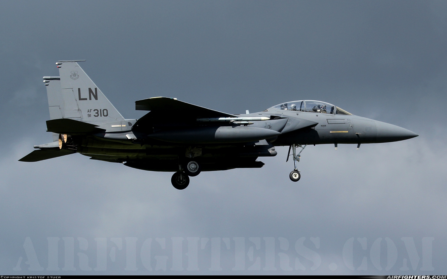 USA - Air Force McDonnell Douglas F-15E Strike Eagle 91-0310 at Kleine Brogel (EBBL), Belgium