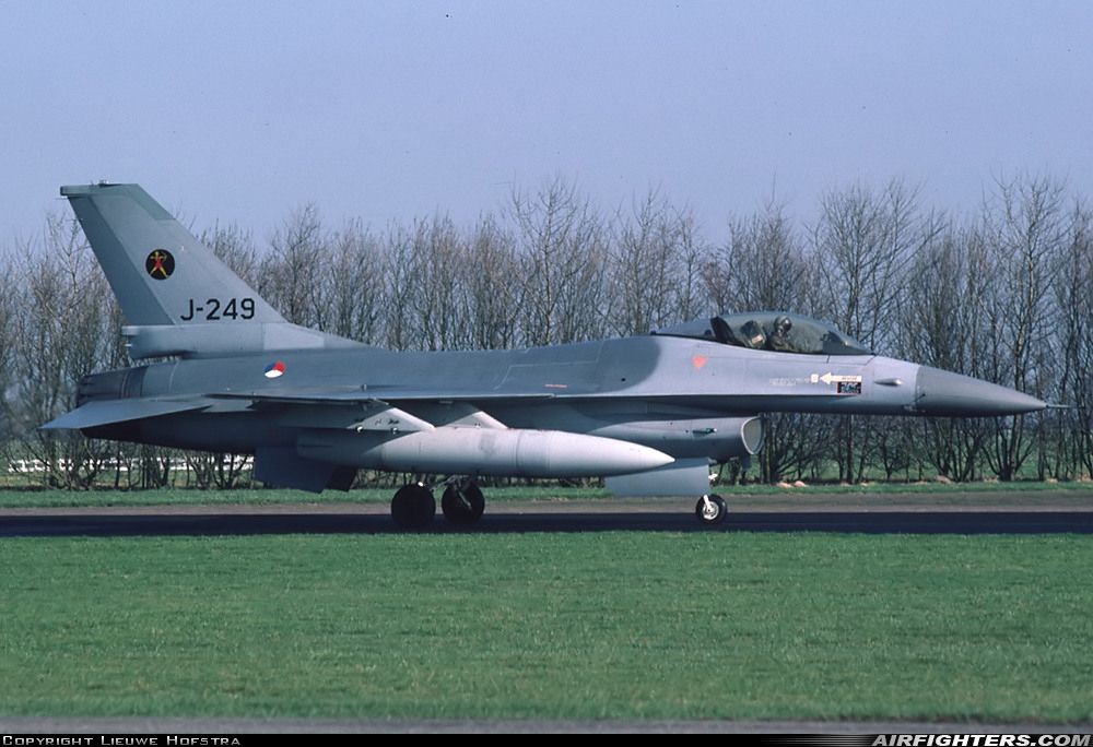 Netherlands - Air Force General Dynamics F-16A Fighting Falcon J-249 at Leeuwarden (LWR / EHLW), Netherlands