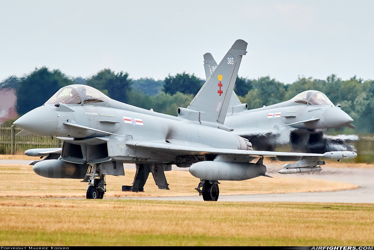 UK - Air Force Eurofighter Typhoon FGR4 ZK365 at Coningsby (EGXC), UK