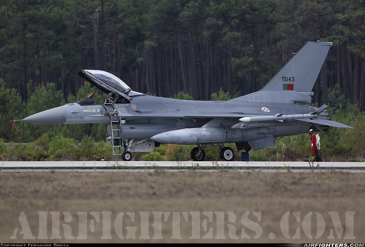 Portugal - Air Force General Dynamics F-16AM Fighting Falcon 15143 at Monte Real (BA5) (LPMR), Portugal