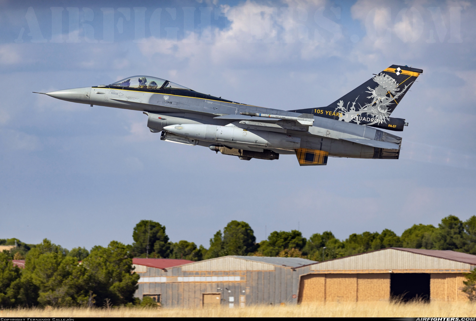 Belgium - Air Force General Dynamics F-16AM Fighting Falcon FA-57 at Albacete (- Los Llanos) (LEAB), Spain